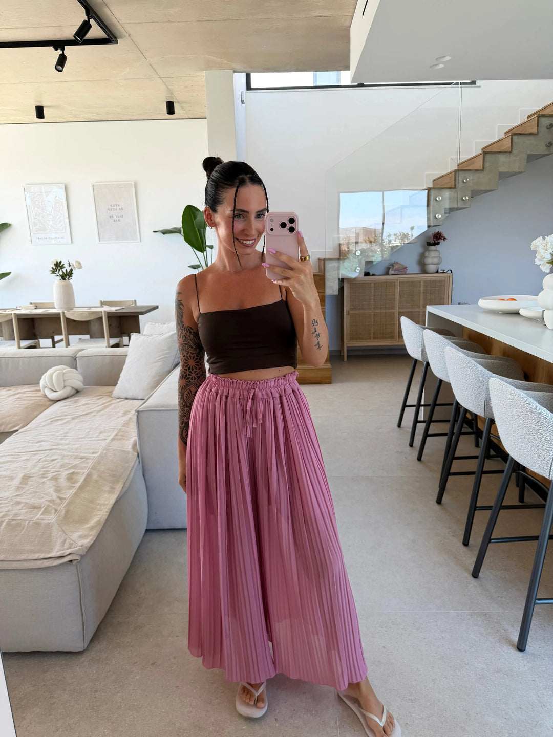 Plissee Hose – Beere Hose Lisas Boutique 