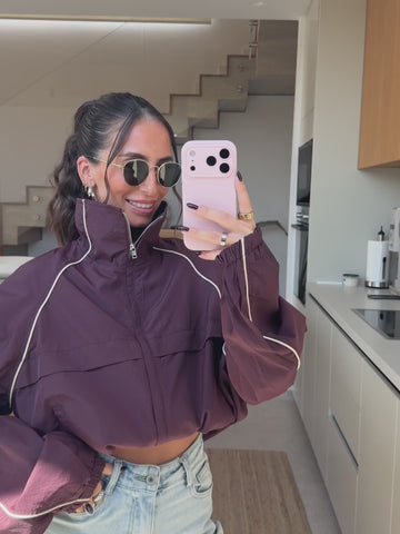 Windbreaker Jacke – Bordeaux