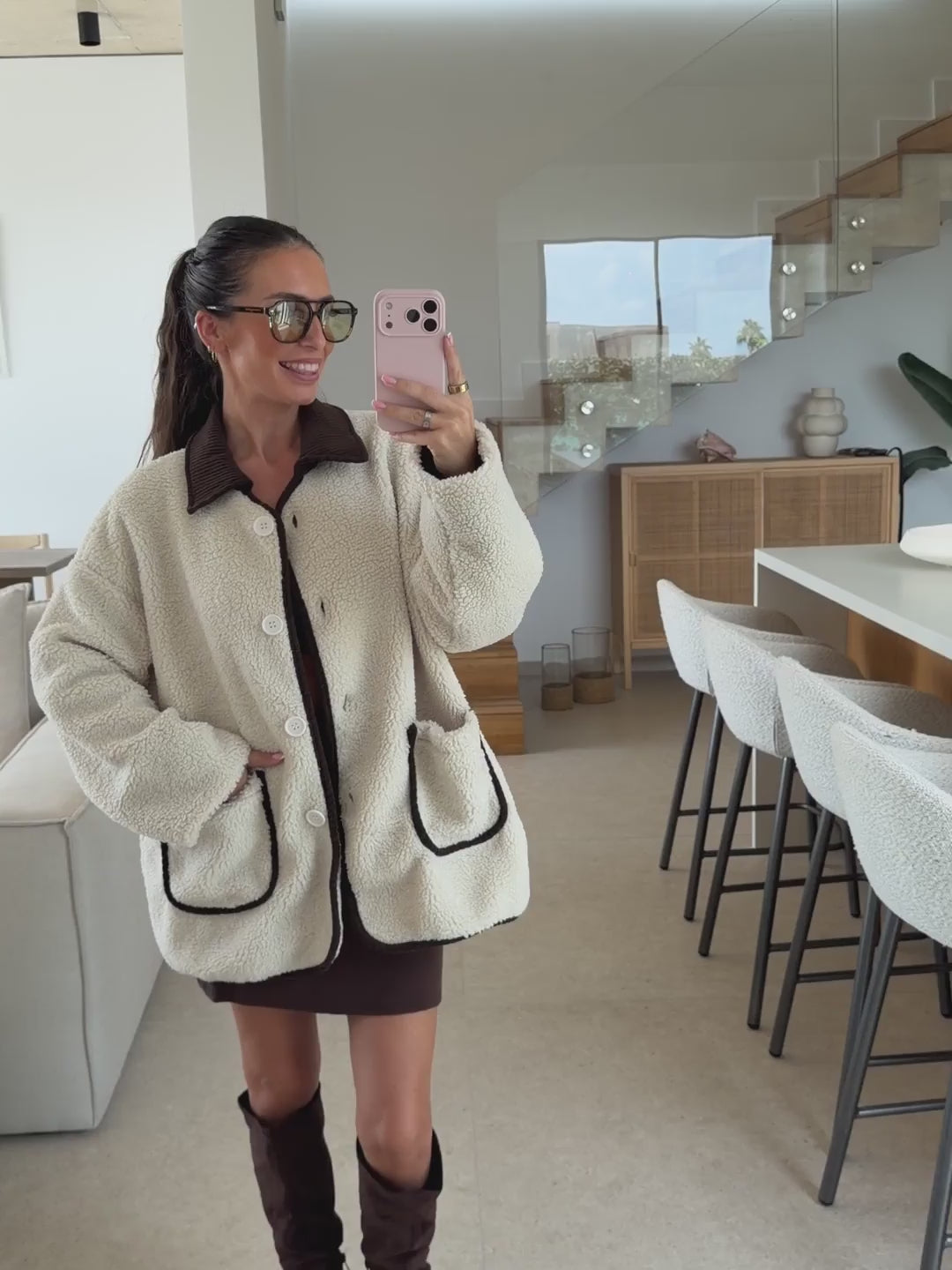 Teddy Jacket – Cream