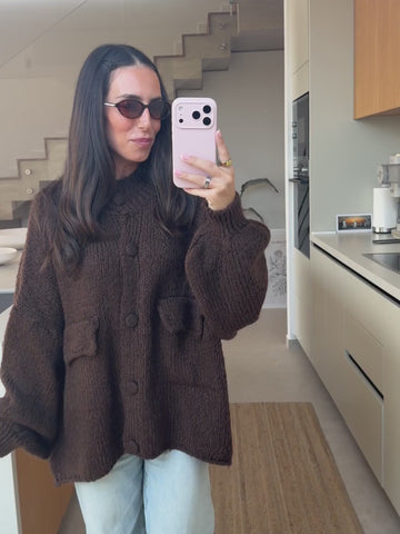 Cozy Cardigan – Braun