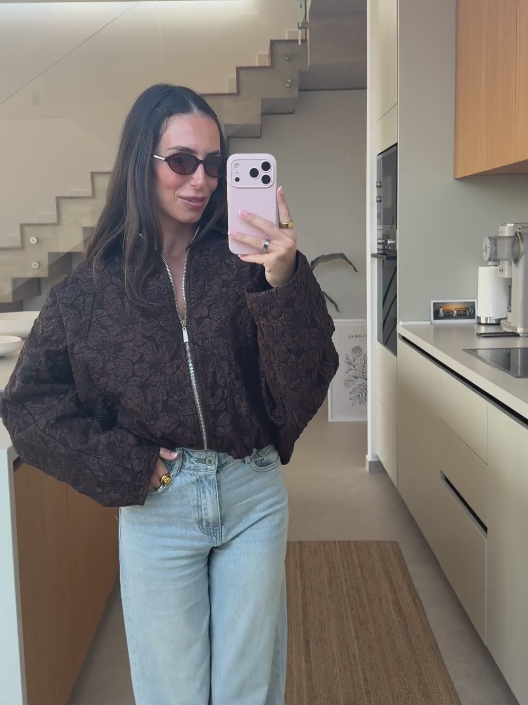 Flower Jacket – Braun