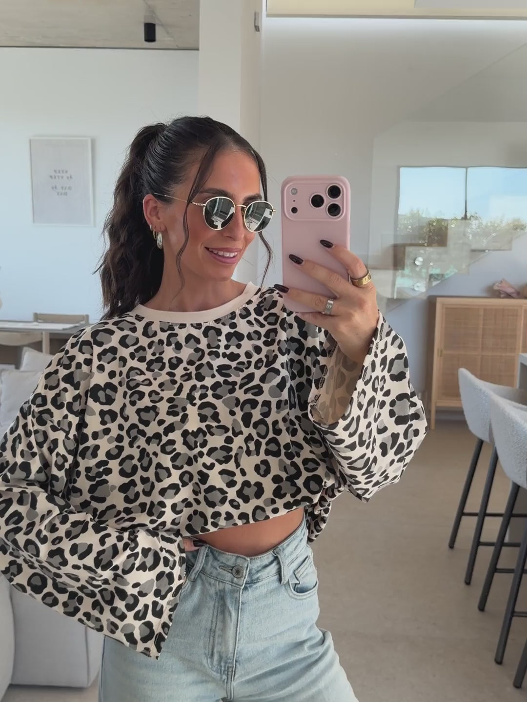 Longsleeve Leo – Creme