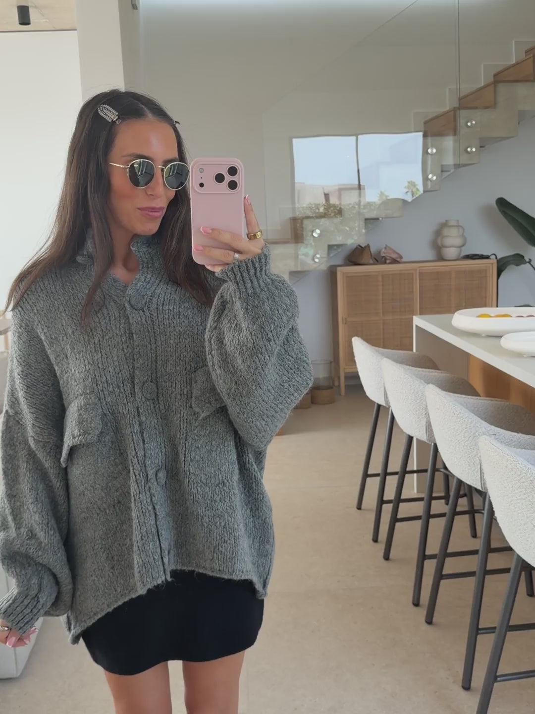 Cozy Cardigan – Grey