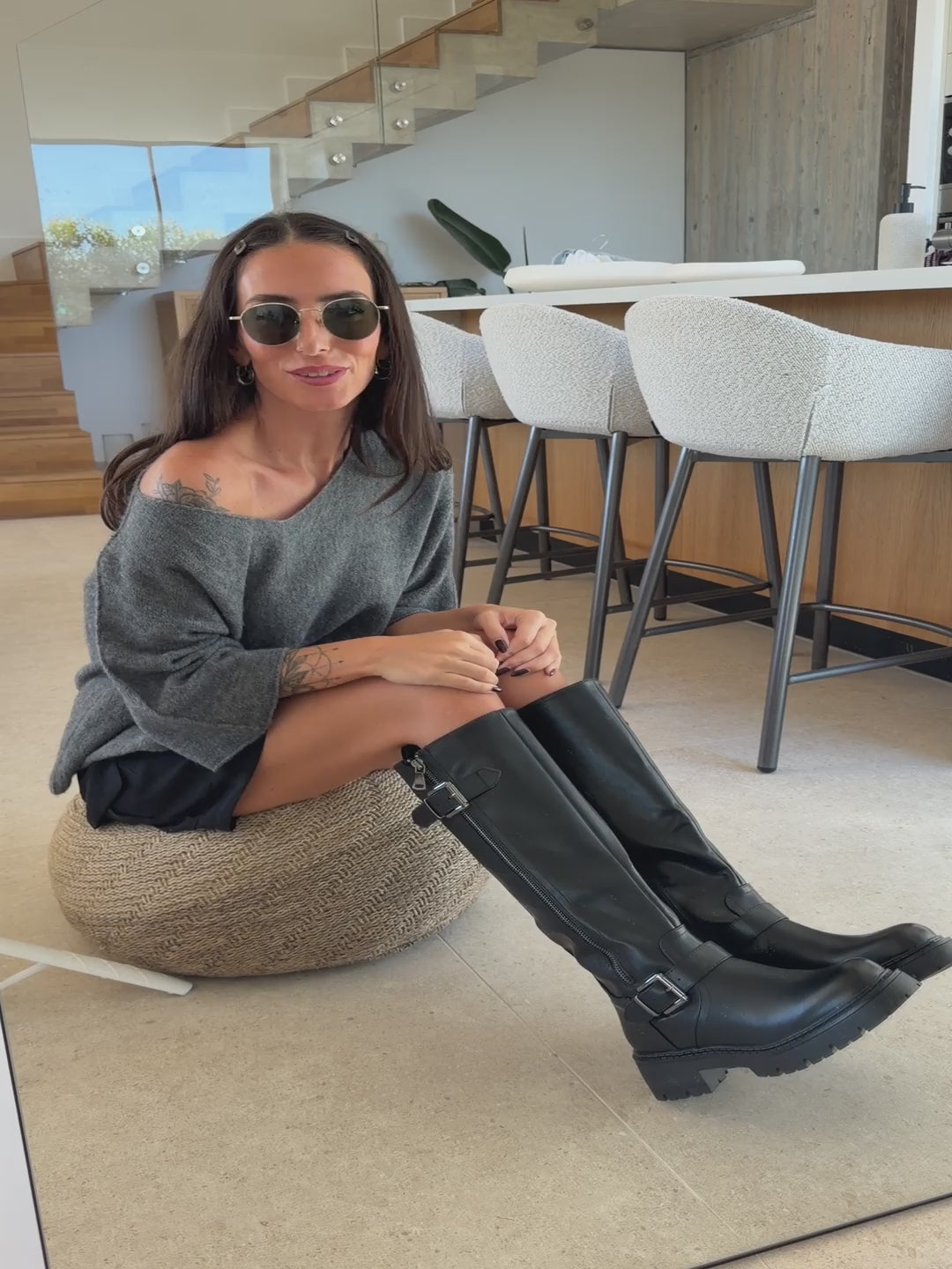 Stivali biker – Neri