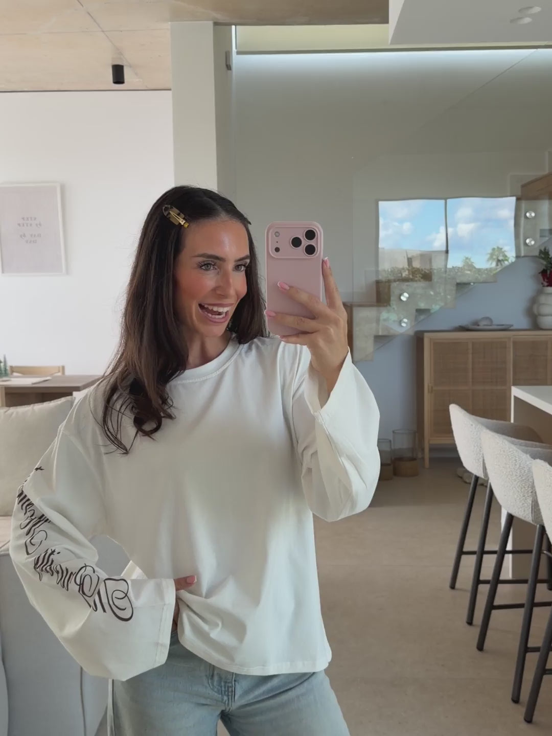 Long Sleeve Shirt The Priority Moment – White