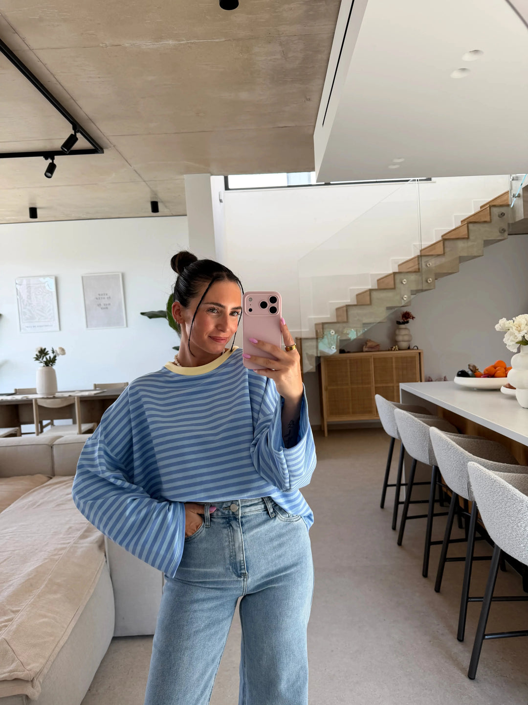 Pullover gestreift - Blau Pullover Lisas Boutique 