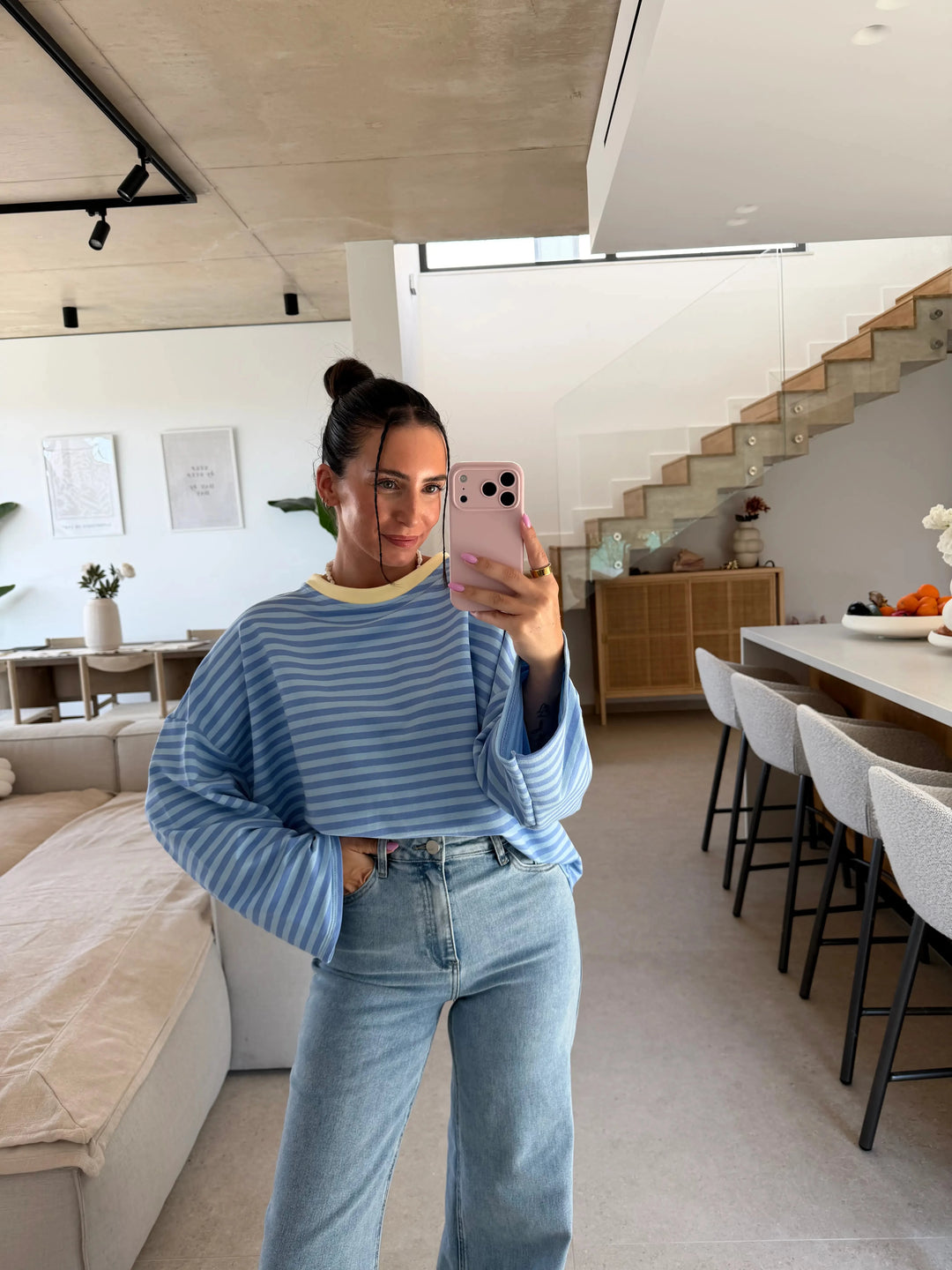 Pullover gestreift - Blau Pullover Lisas Boutique 