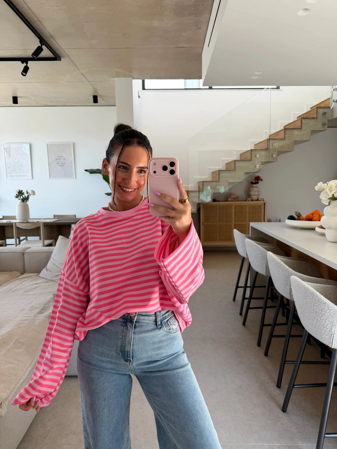 Rose striped sweater | Lisa’s Boutique