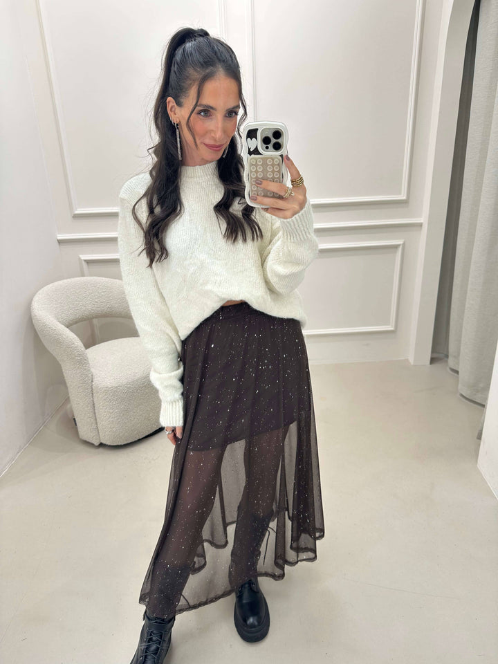 Pullover Schleifen Creme Pullover Lisas Boutique 