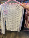 Kanten Longsleeve – Wit