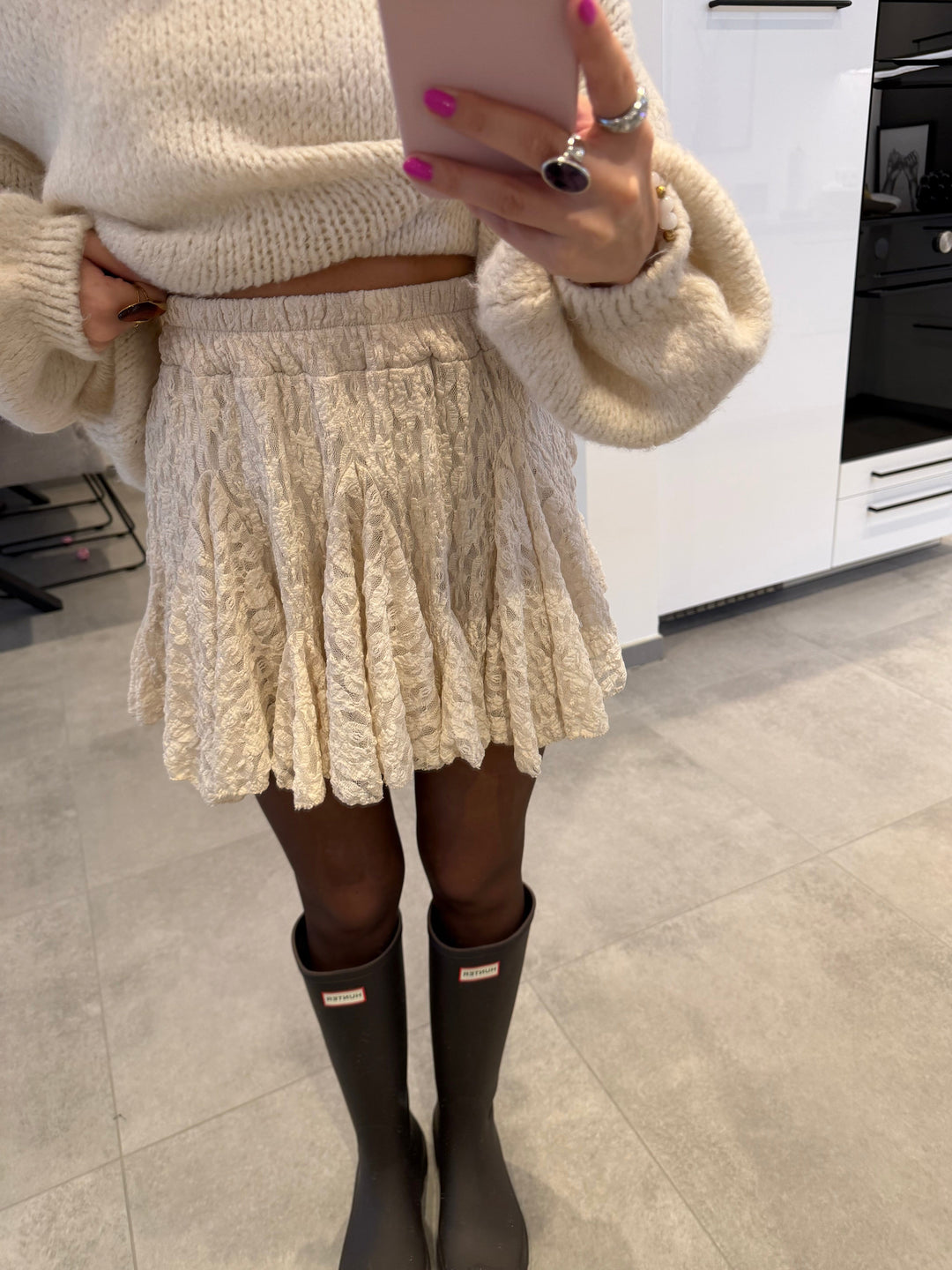 Spitzenrock Beige Rock Lisas Boutique 