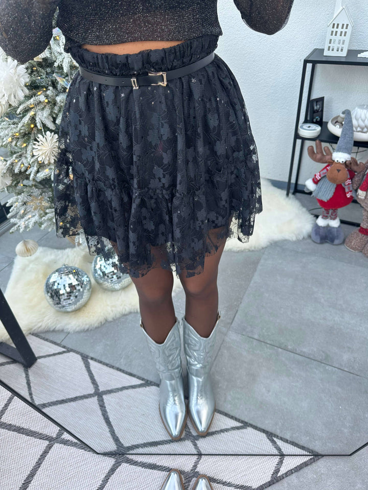 Spitzenrock Schwarz Rock Lisas Boutique 