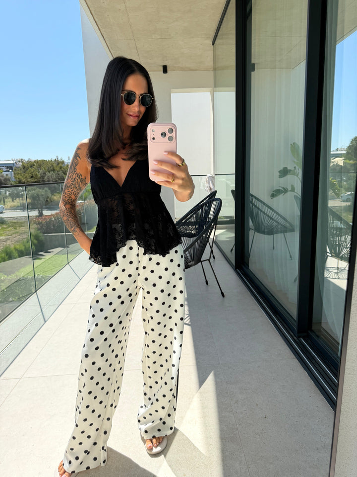 Spitzentop – Schwarz Top Lisas Boutique 