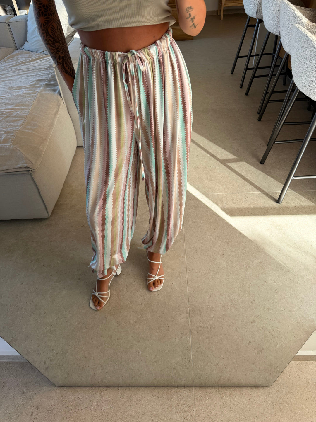 Streifenhose – Mehrfarbig Hose Lisas Boutique 