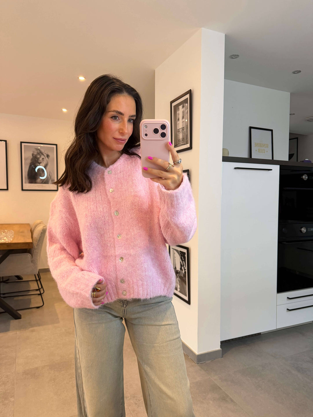 Strickcardigan – Rosa Cardigan Lisas Boutique 