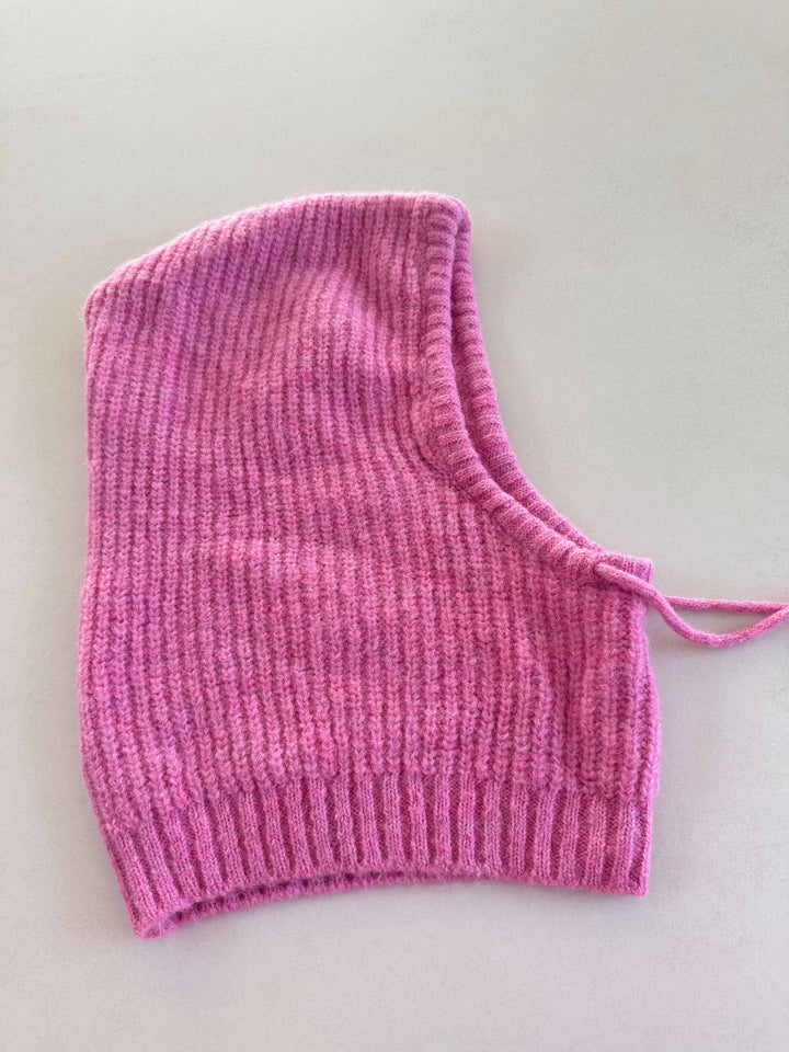 Strickpullover mit Kapuze Rosa/ Pink Pullover Lisas Boutique 