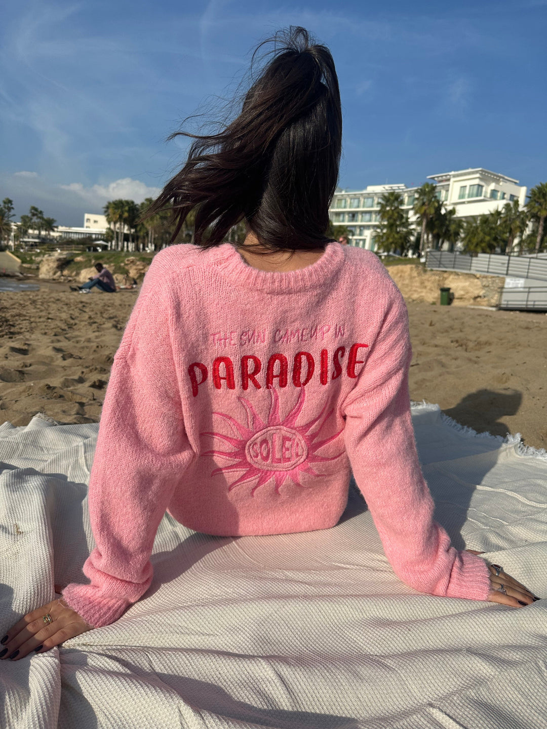Strickpullover Paradise Rosa Strickjacke Lisas Boutique 