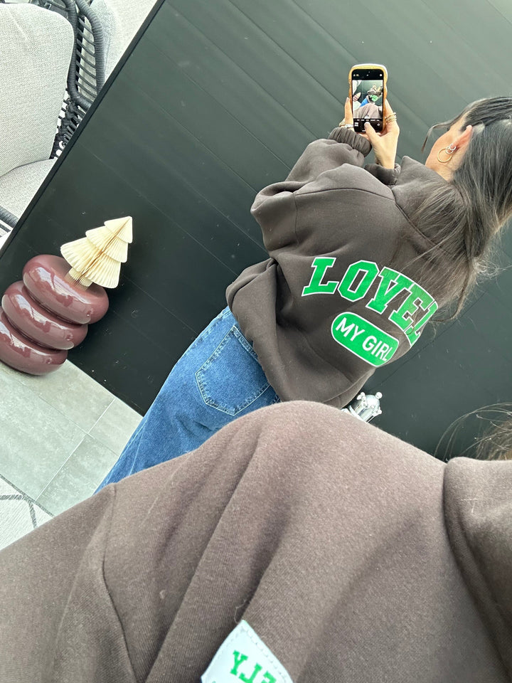 Sweatjacke Braun Sweater Lisas Boutique 