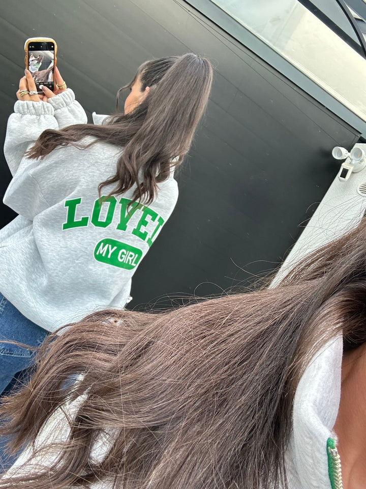 Sweatjacke Grau Sweater Lisas Boutique 