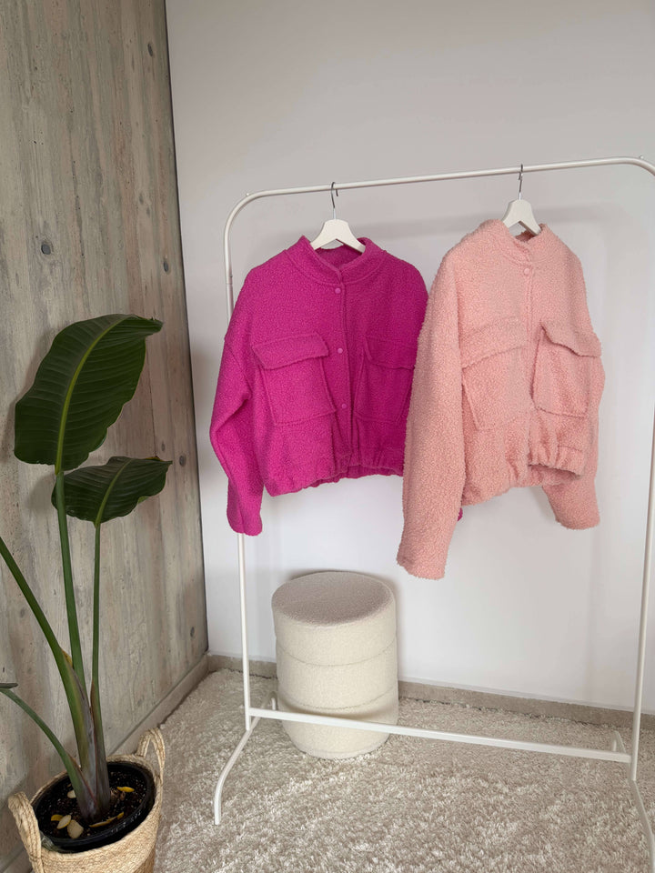 Teddyjacke in Aprico Jacke Lisas Boutique 