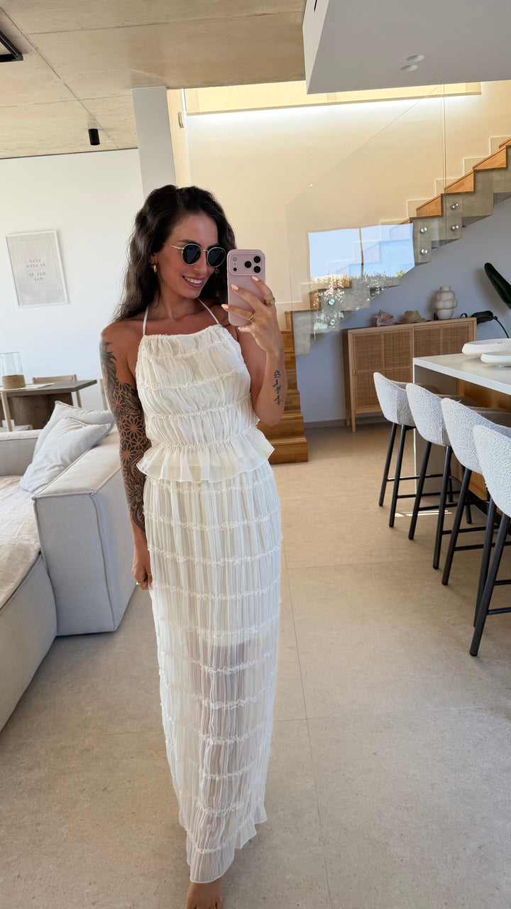 Top Volant - Creme Top Lisas Boutique 