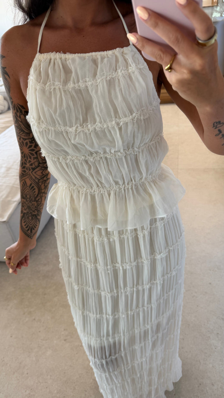 Top Volant - Creme Top Lisas Boutique 