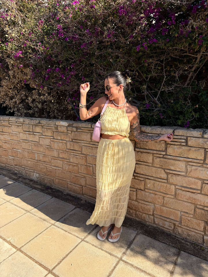 Top Volant - Gelb Top Lisas Boutique 