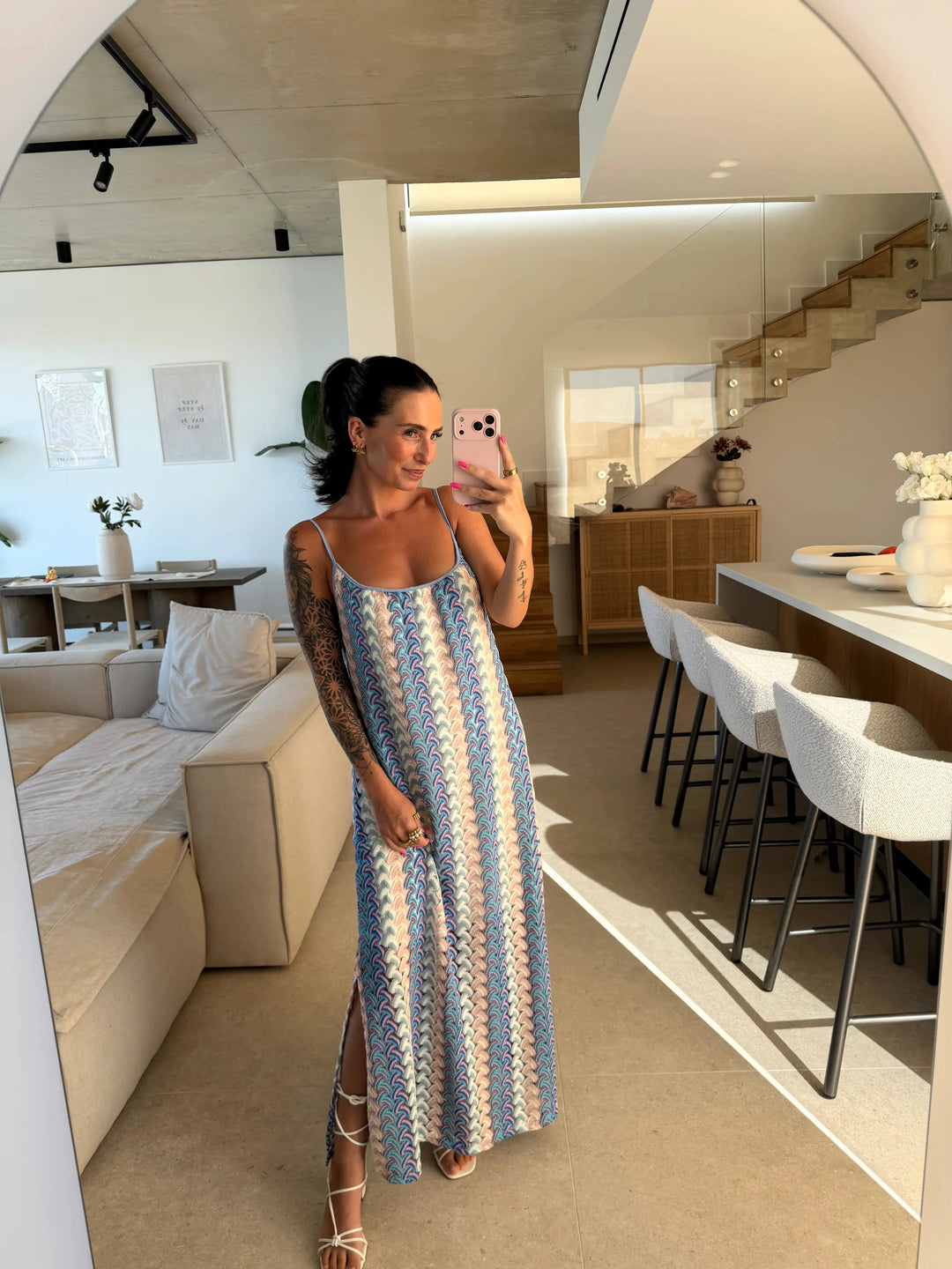 Trägerkleid Summer – Blau Kleid Lisas Boutique 