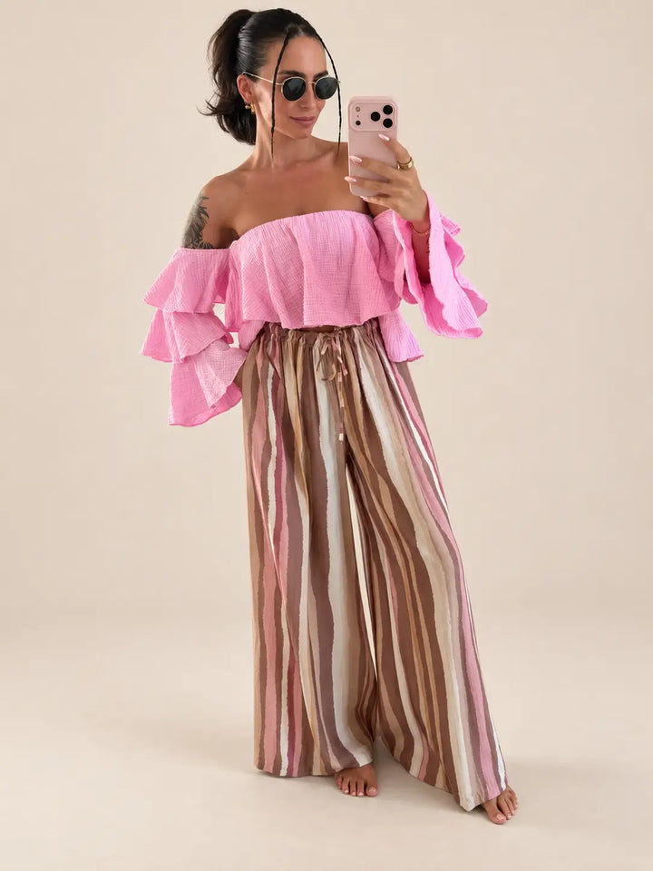 Women’s muslin blouse in Rose | Lisa’s Boutique