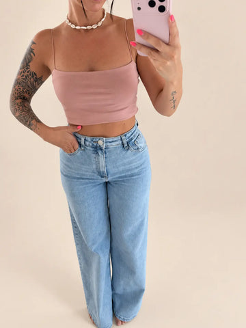 Detail view of dusty rose top | Lisa’s Boutique