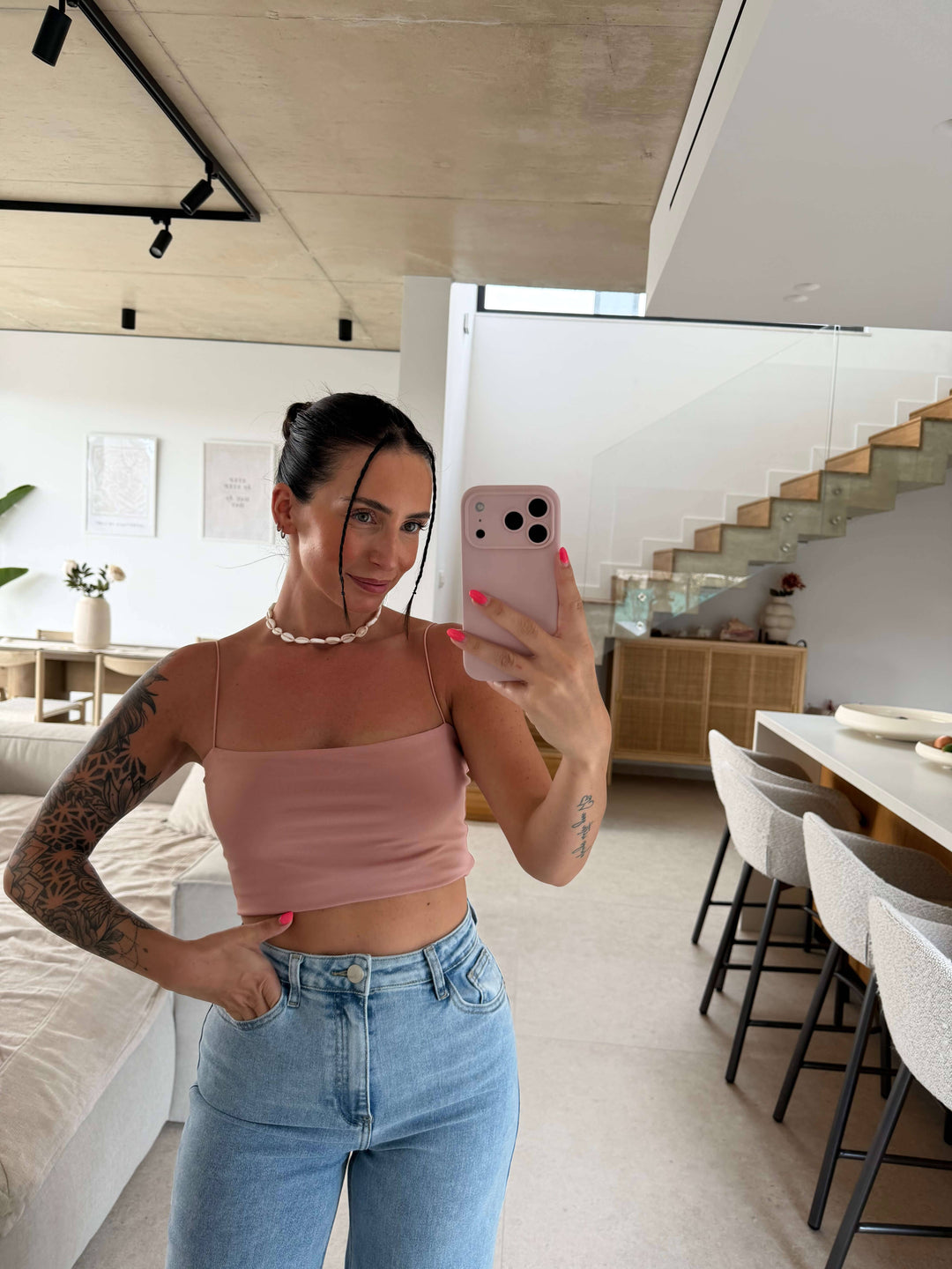 Trägertop - Altrosa Top Lisas Boutique 