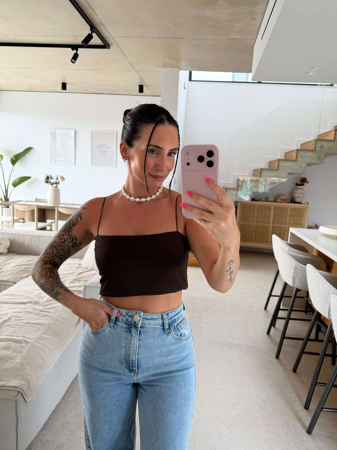 Trägertop - Braun Top Lisas Boutique 