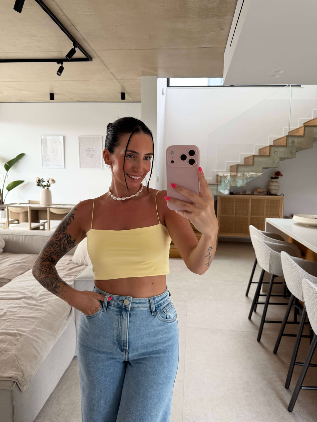 Trägertop - Gelb Top Lisas Boutique 