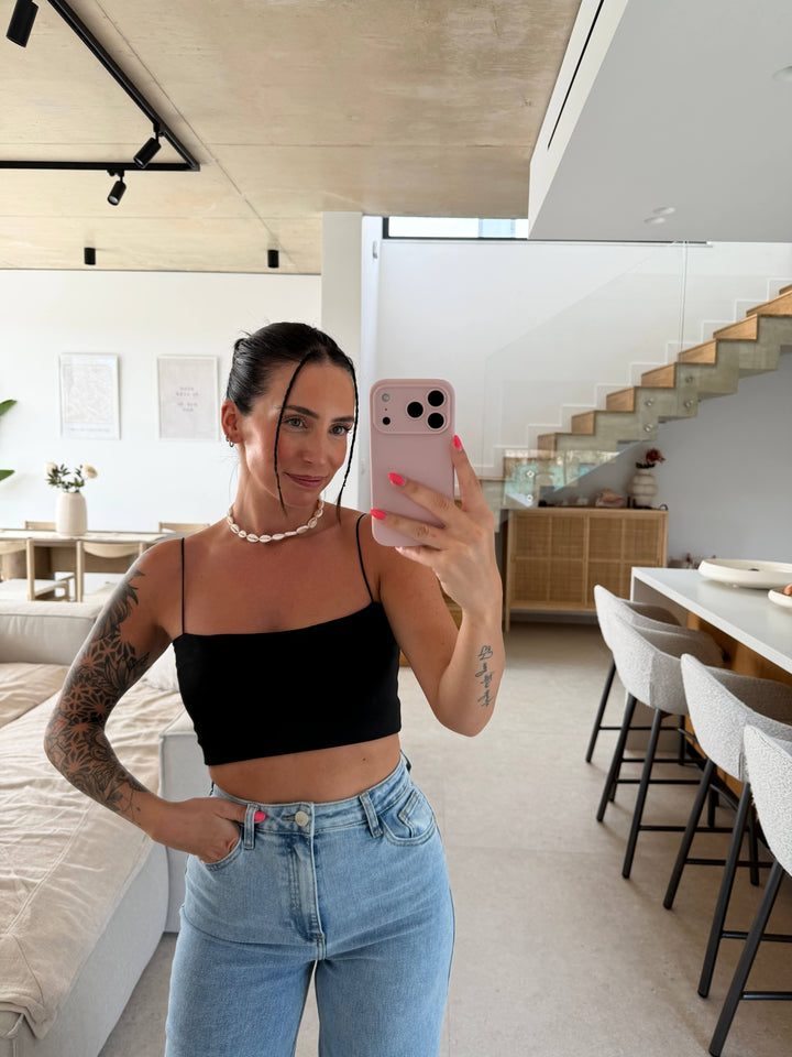 Trägertop - Schwarz Top Lisas Boutique 