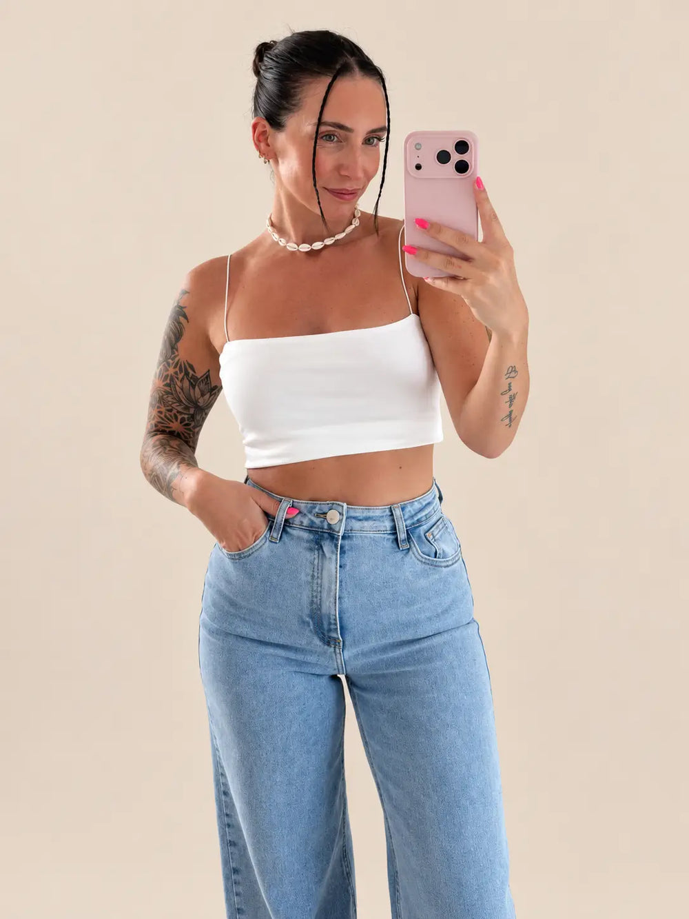 Weißes Trägertop für Damen | Lisa’s Boutique