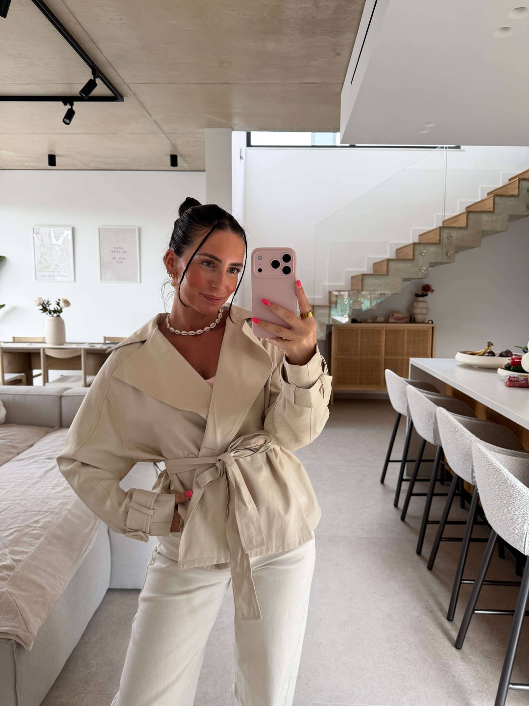 Trenchcoat – Beige Trench Coats Lisas Boutique 