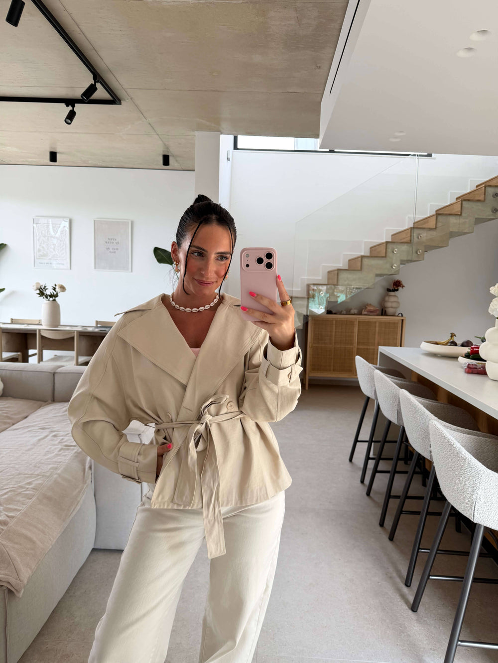 Trenchcoat – Beige Trench Coats Lisas Boutique 