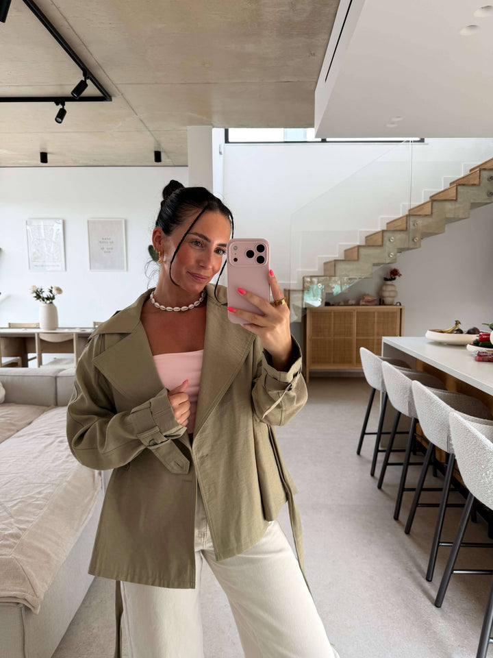 Trenchcoat – Khaki Trench Coats Lisas Boutique 