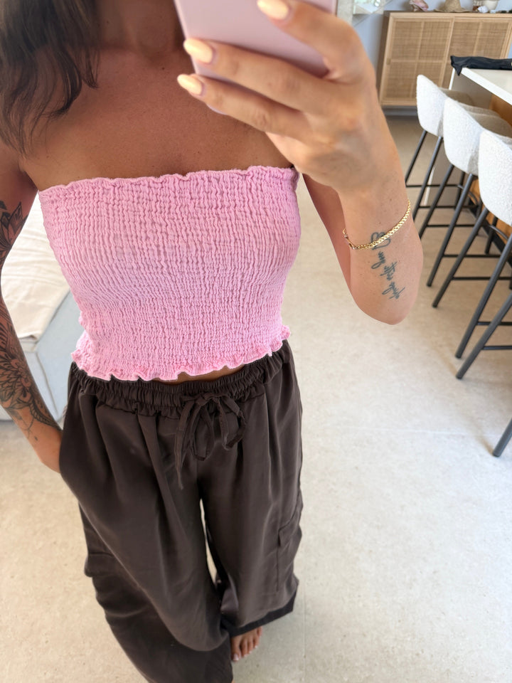 Tube Top – Rosa Top Lisas Boutique 