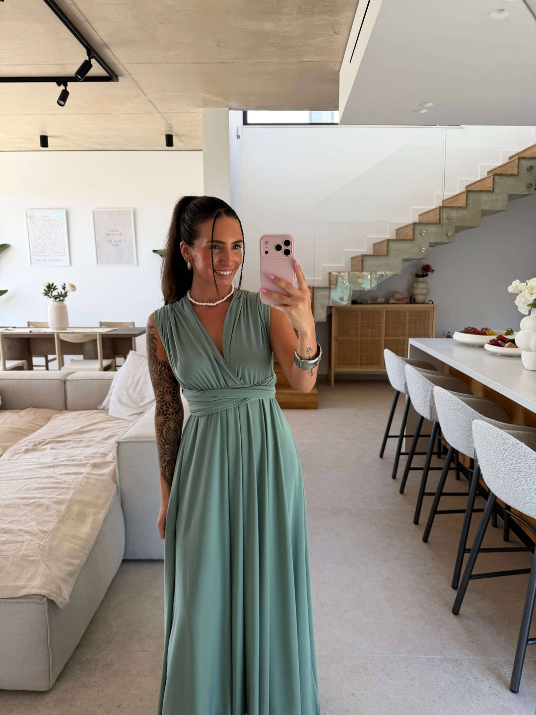 Wickelkleid - Mint Kleid Lisas Boutique 