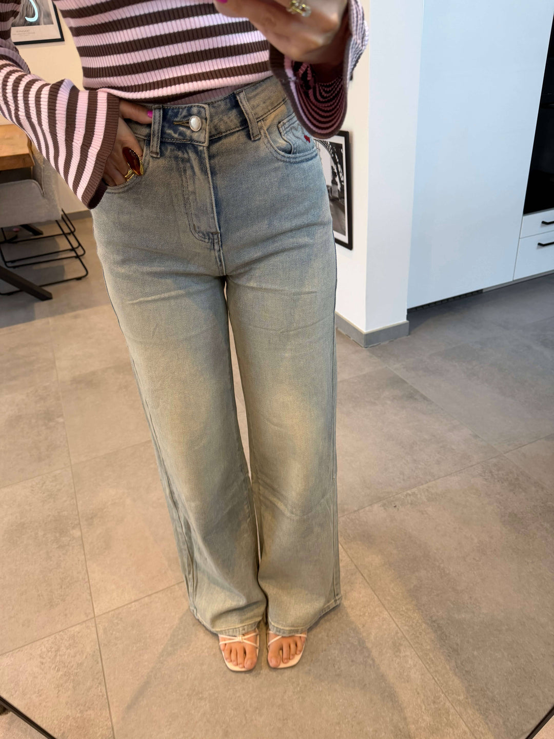 Wide Leg Jeans – Dirtywash Jeand Lisas Boutique 