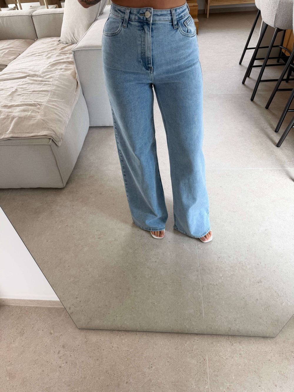 Wide Leg Jeans - Hellblau Jeans Lisas Boutique 