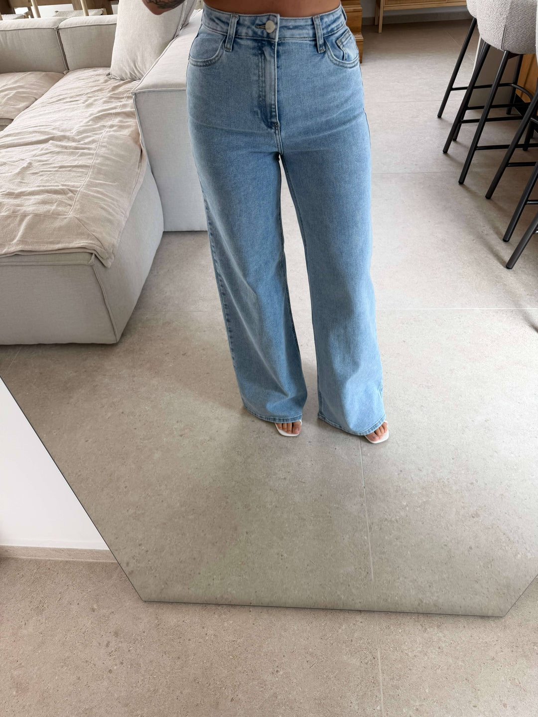 Wide Leg Jeans - Hellblau Jeans Lisas Boutique 